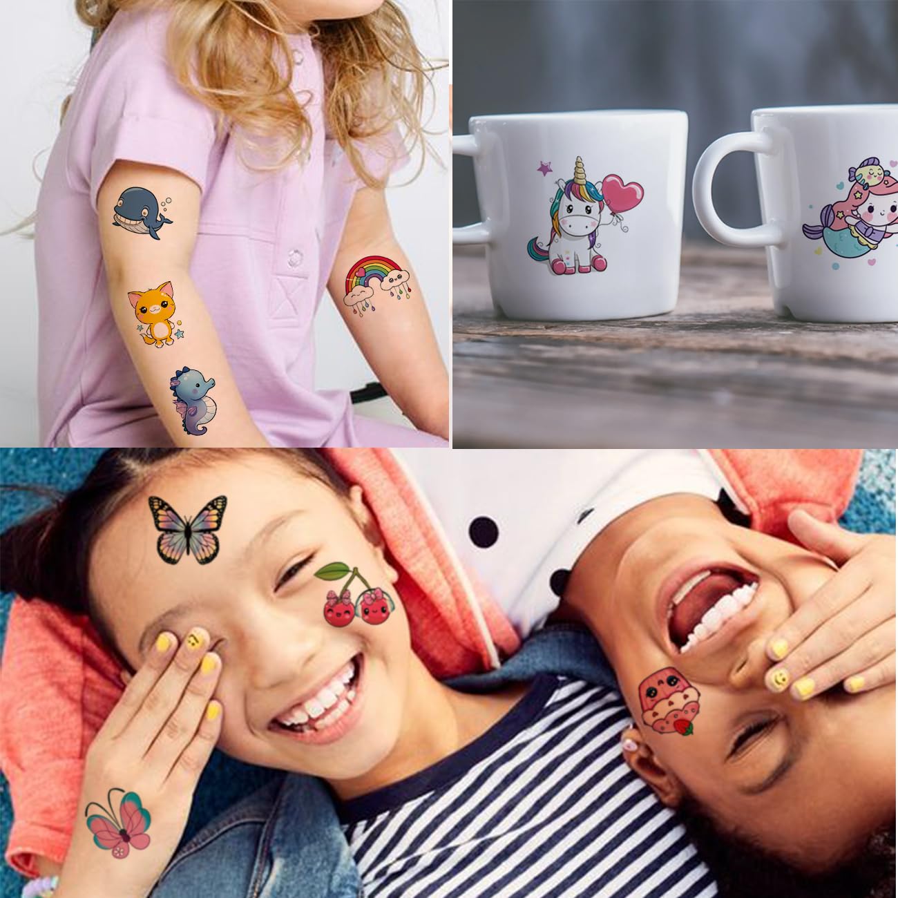 CHARLENT Temporäre Tattoos Für Kinder – 148 Einzeln Verpackte Blätter – Abwaschbare Fake-Tattoos Mit Dino, Weltraum, Tieren & Mehr – Ideal Für Geburtstagspartys & Mitgebsel CHARLENT Temporäre Tattoos Für Kinder – 148 Einzeln Verpackte Blätter – Abwaschbare Fake-Tattoos Mit Dino, Weltraum, Tieren & Mehr – Ideal Für Geburtstagspartys & Mitgebsel
