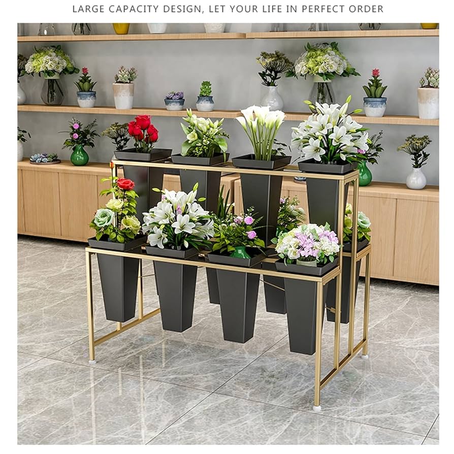 女性シルエットのフラワースタンド デザインフラワースタンド ラウンド M /A: プランター・シェルフ