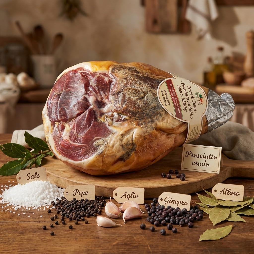 Terra di Siena - Prosciutto Addobbo Intero, 8500gr - senza glutine e senza lattosio