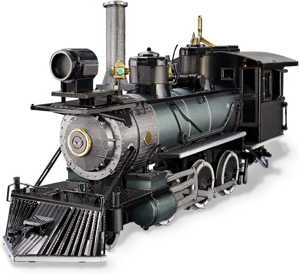 Piececool 3D Puzzle for Adults, Mogul Steam Engine Steamer 3D Metal Model Building Kits Challenging Assembly DIY Crafts Kits, Best Birthday Christams Gifts
