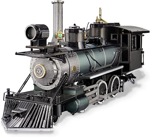 Piececool 3D Puzzle for Adults, Mogul Steam Engine Steamer 3D Metal Model Building Kits Challenging Assembly Hobbies DIY Crafts Kits, Best Birthday