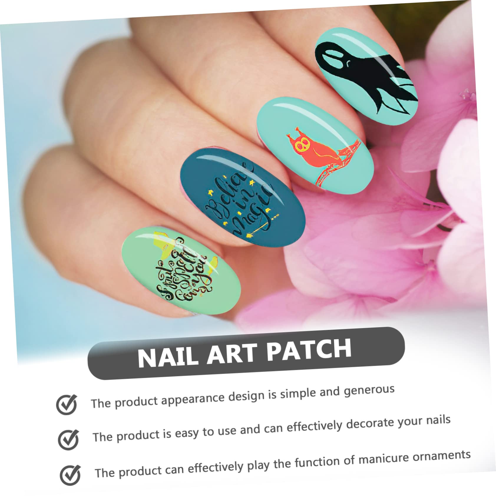 FRCOLOR 8 Hojas de impresión de transferencia de halloween manicura accesorios de arte de de hallowee estampador de de flores kit de estampado de juego de