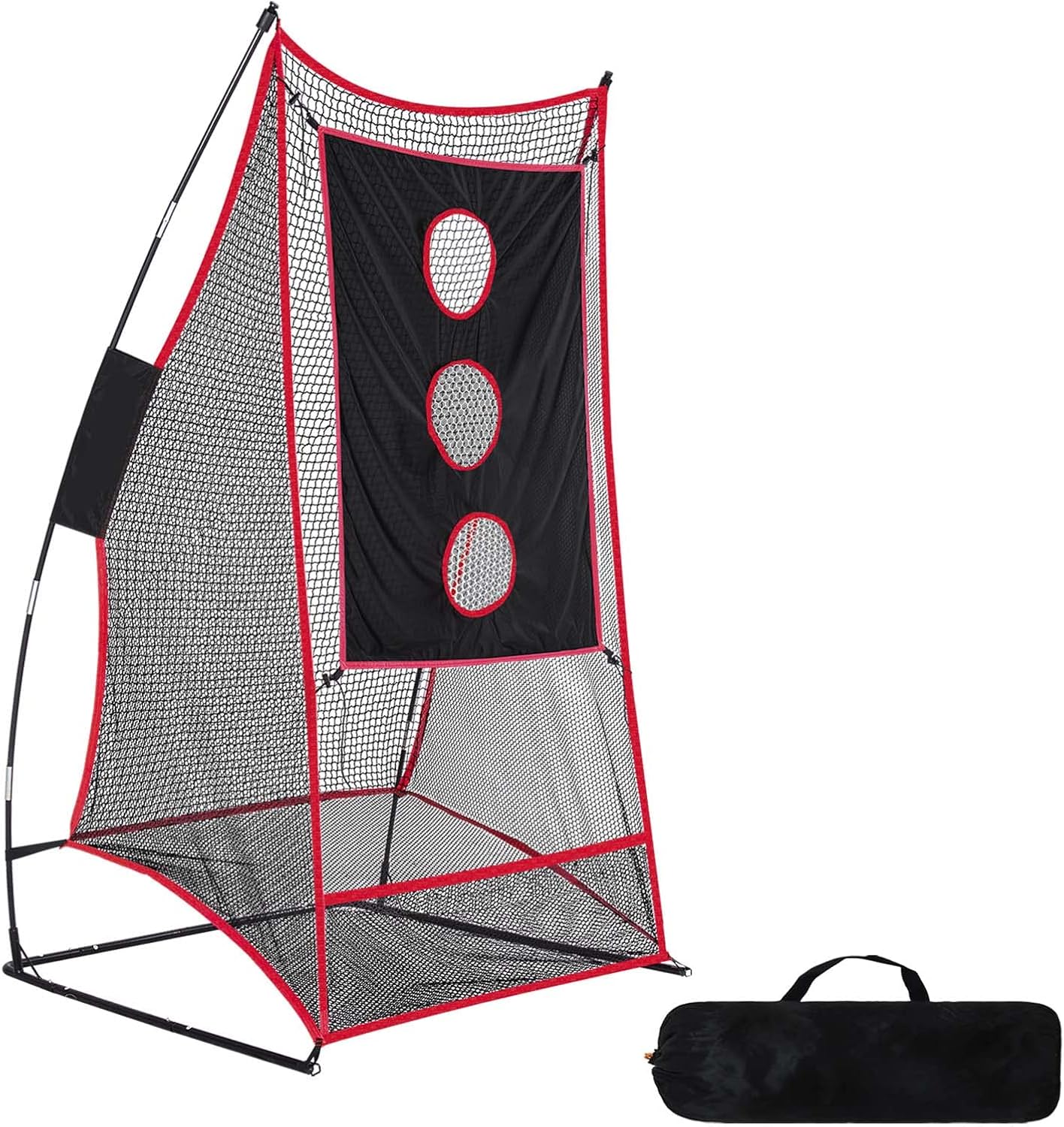 Football Kicking Cage - Portable Football Punting Practice Net with 3 Target Cloth - 3x6FT Sports Field Training Set for Youth Kickers & Adults