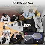NEARITY 360 Alien 4K Caméra de conférence vidéo avec microphone, 8MP Webcam conférence vidéo, 3 AI Modes, 6 Bruit Annuler Mics, Framing automatique, Webcam de conférence pour PC/Laptop