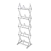 Atlantic Mitsu 5-Tier Portable Media Storage Rack - Holds 130 CD; or 90 DVD; or 105 Blu-ray/Console Game Discs - PN 64836265 in Clear Atlantic Mitsu 5-Tier Portable Media Storage Rack - Holds 130 CD; or 90 DVD; or 105 Blu-ray/Console Game Discs - PN 64836265 in Clear