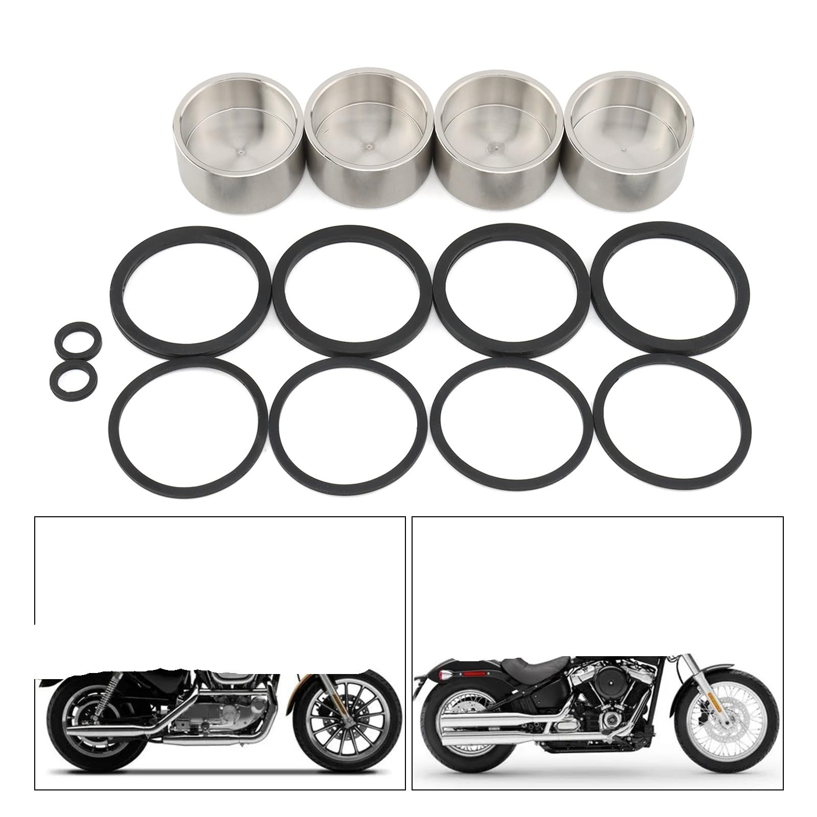 Kit di revisione pinza freno anteriore/posteriore 44313-00 for Harley Sportster XL Dyna Softail Touring Road King Electra Road Street Glide