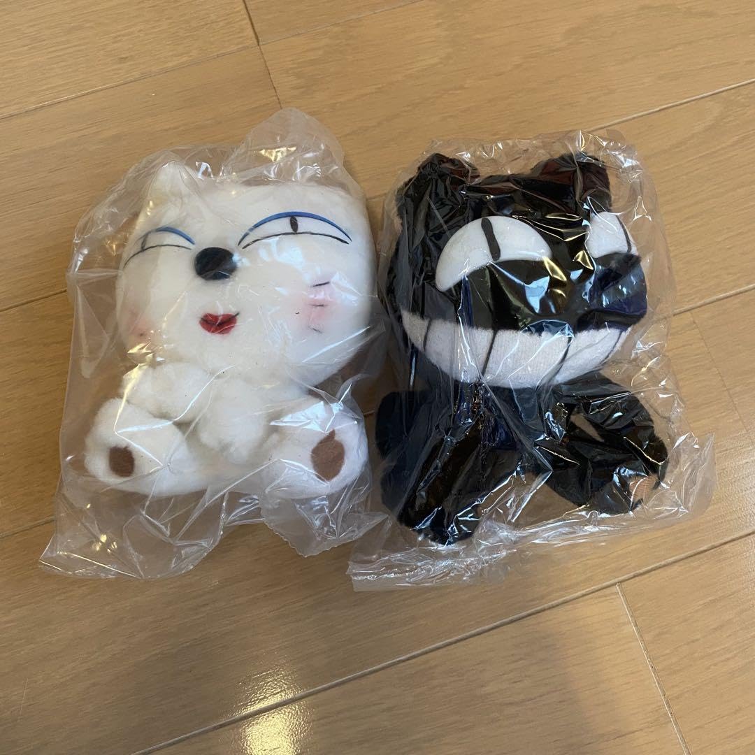 Amazon.co.jp: クロネコヤマト 白猫 黒猫 ペアセット ぬいぐるみ