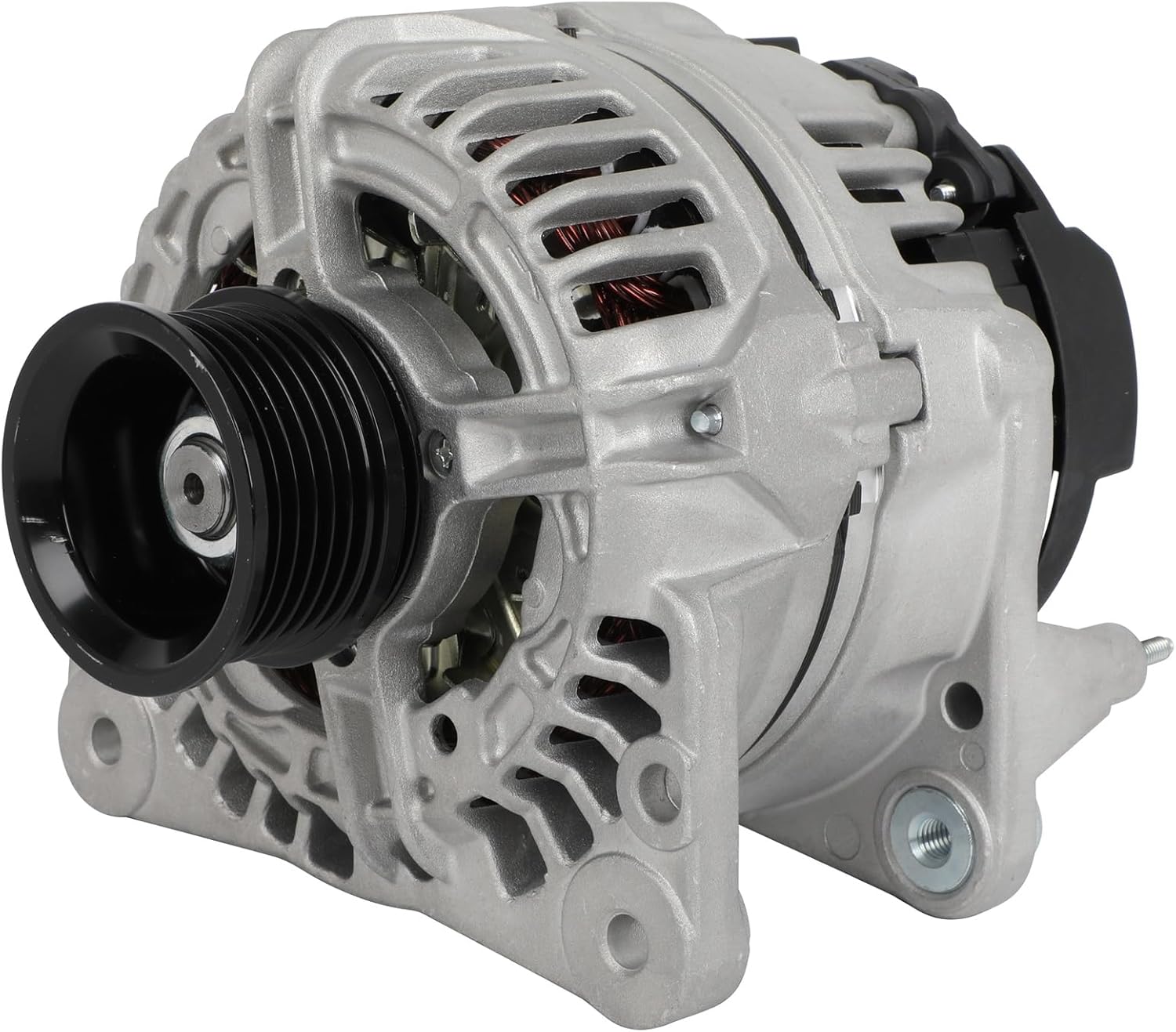 cciyu 23356 Alternators Replacement for Volkswagen for Eos 2.0L 2007-2009,for Volkswagen for GTI 2.0L 2006-2008,for Volkswagen for Jetta 1.9L 2006 Alternator 6-Groove Pulley