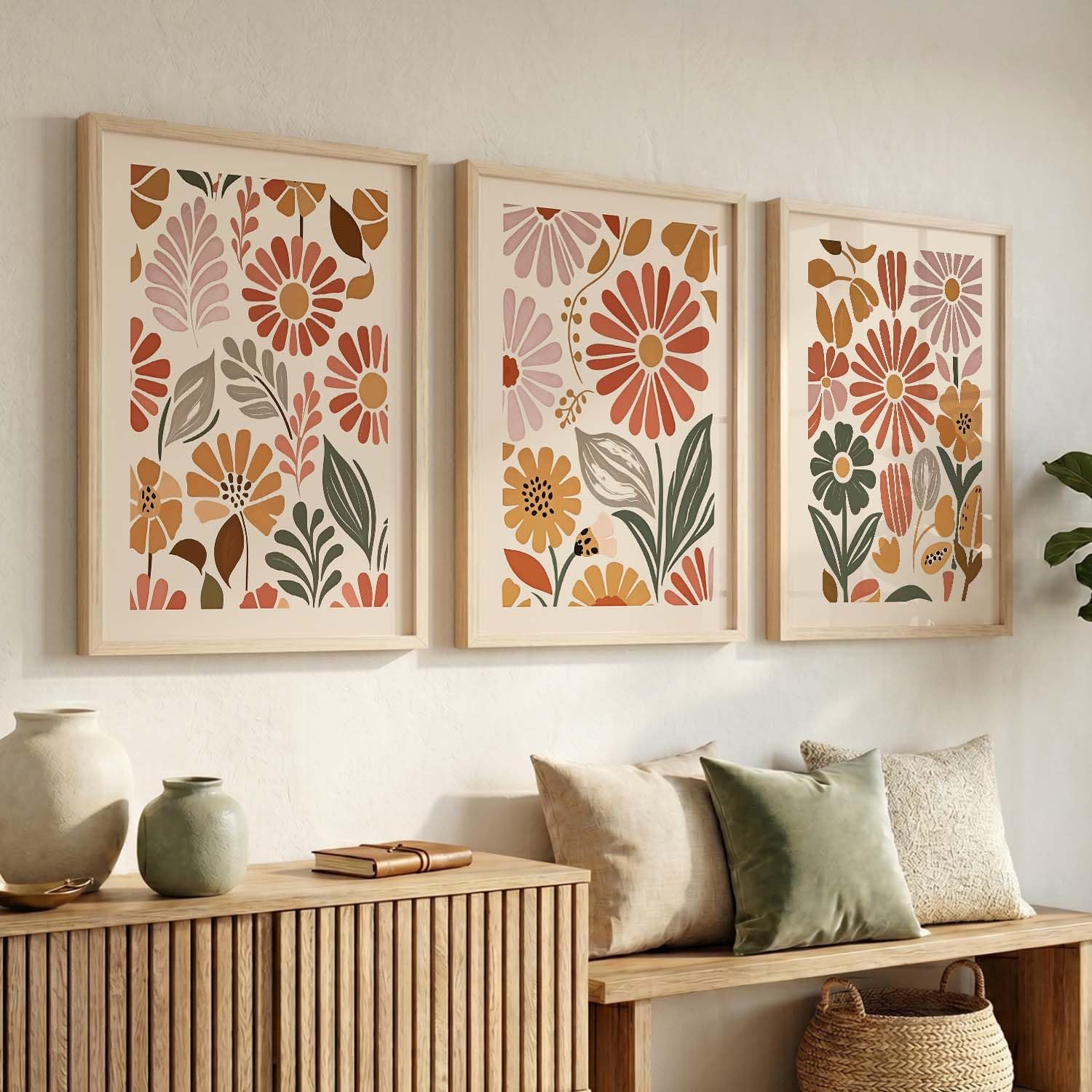 BOHO Wall Art Set - Modern Boho Decor Frames -23 BOHO Wall Art Set - Modern Boho Decor Frames -23