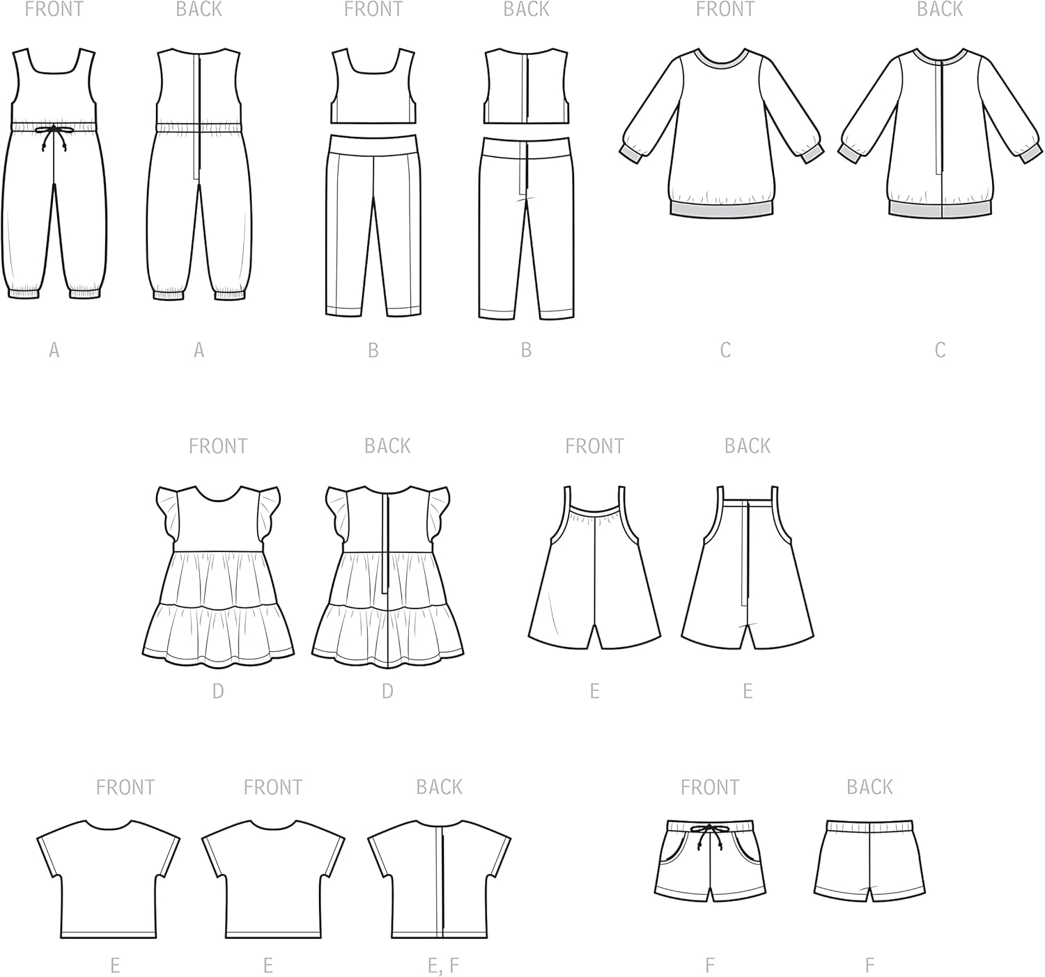 Simplicity SS9500OS Doll Clothes Sewing Pattern Kit, Code S9500, Size 18" Dolls