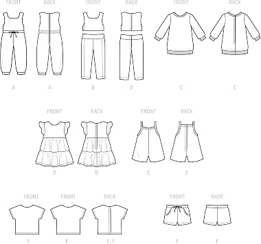 Simplicity SS9500OS Doll Clothes Sewing Pattern Kit, Code S9500, Size 18 Dolls