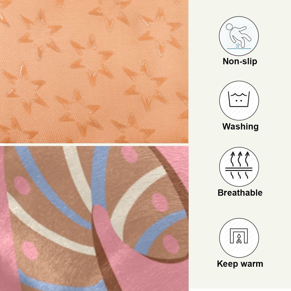 Dog Bed Mat Christmas Gingerbread Houses Washable Anti Slip Bottom Comfy Kennel Pad Cat Crate Mat Dog Pet Pad 24 x 36 Inches