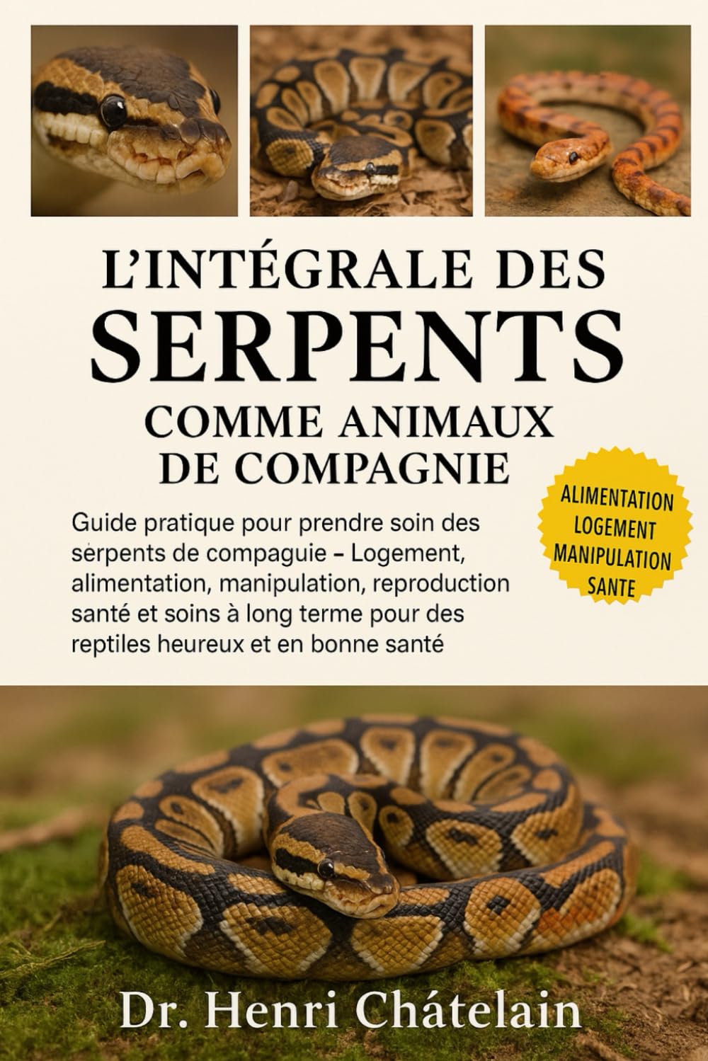 L'INTÉGRALE DES SERPENTS COMME ANIMAUX DE COMPAGNIE: Guide pratique pour prendre soin des serpents de compagnie — Logement, alimentation, ... pour des reptiles heureux et en bonne santé