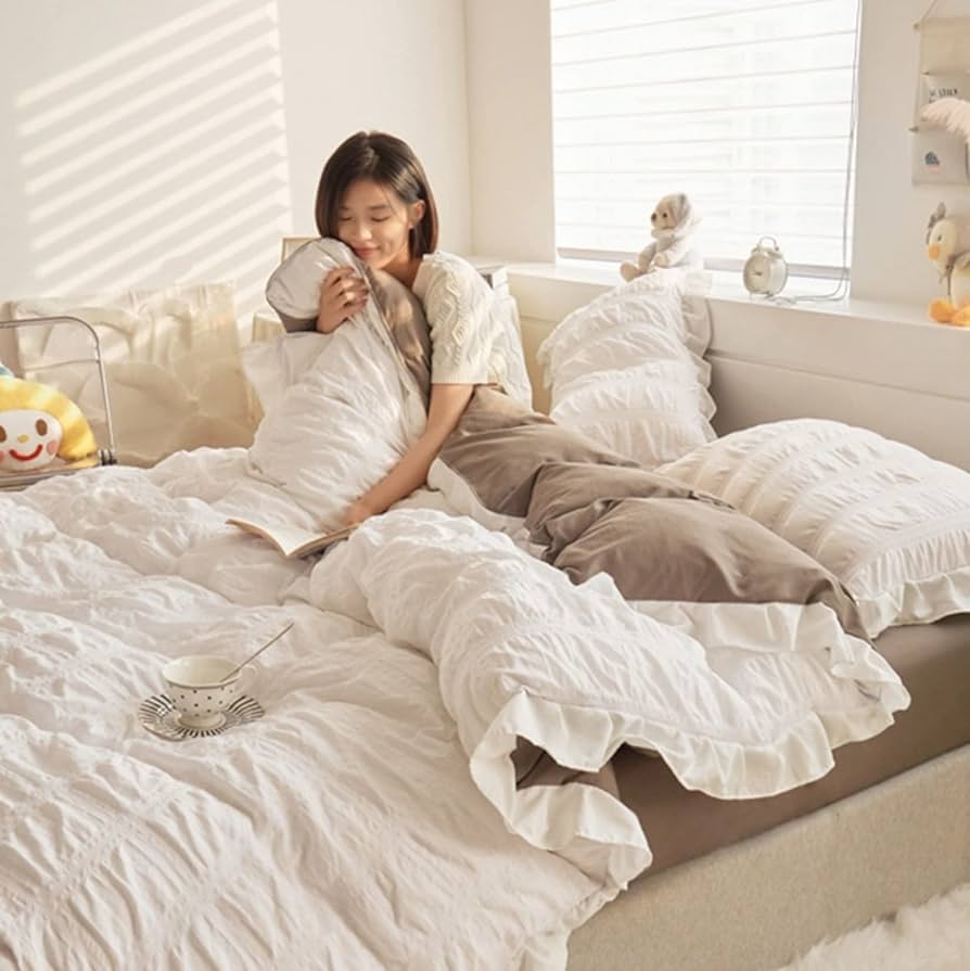 送料無料ゼミダブル布団カバー四点セット200x230cmKZ 布団カバー 4点セット ダブル セミダブル 掛け布団カバー