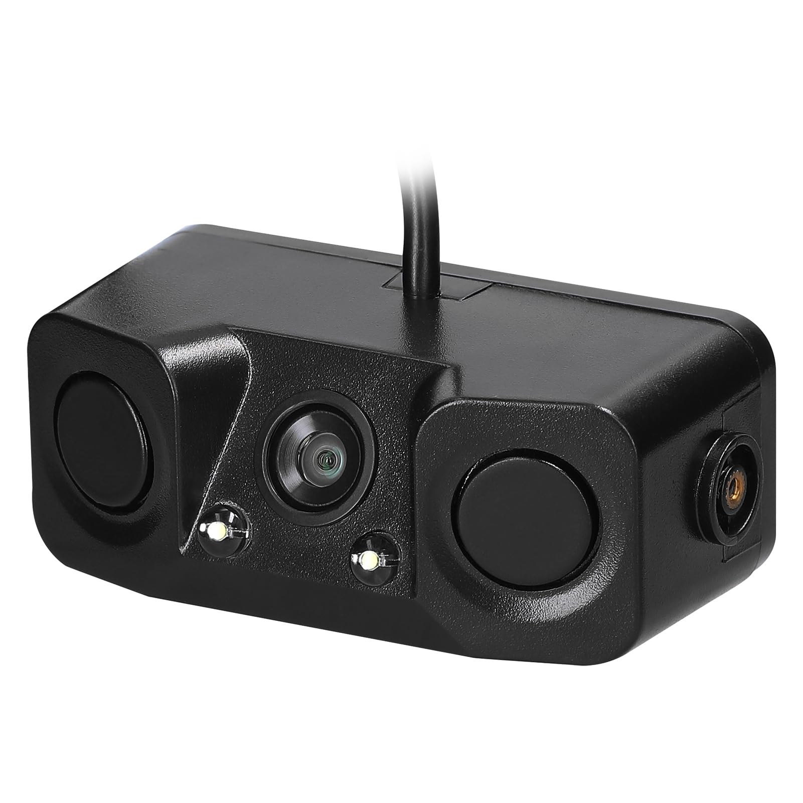 Shkalacar Telecamera Radar per Retromarcia visiva, 3 in 1 Telecamera per Retromarcia Impermeabile Videocamera per Retromarcia per Auto con 2 Radar Che Rilevano Sensori e Cicalino