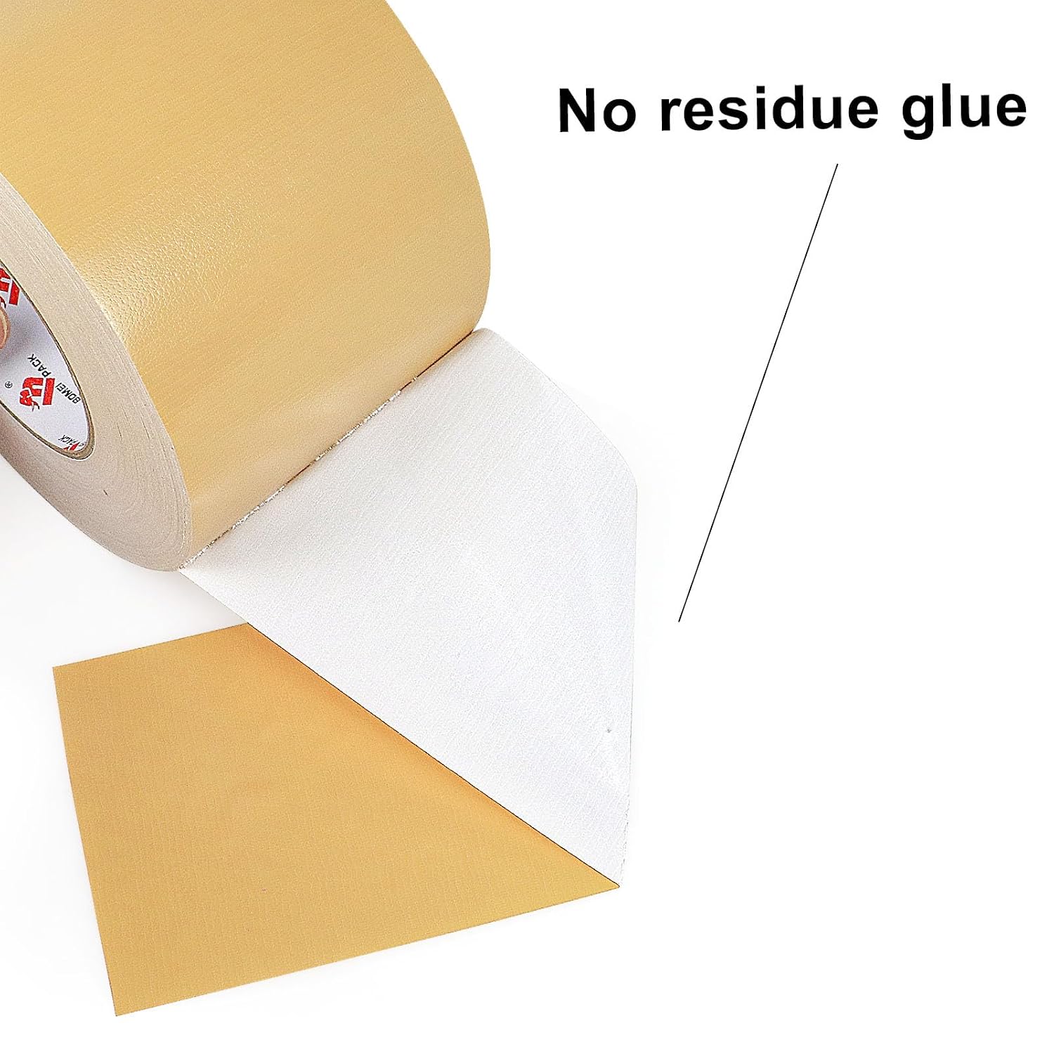 BOMEI PACK 4" Tan Brown Duct Tape Wide Roll, 4 Inch x 60 Yards, Industrial Grade, Heavy Duty, Waterproof and UV Resistant, Residue Free for Repairing image 3