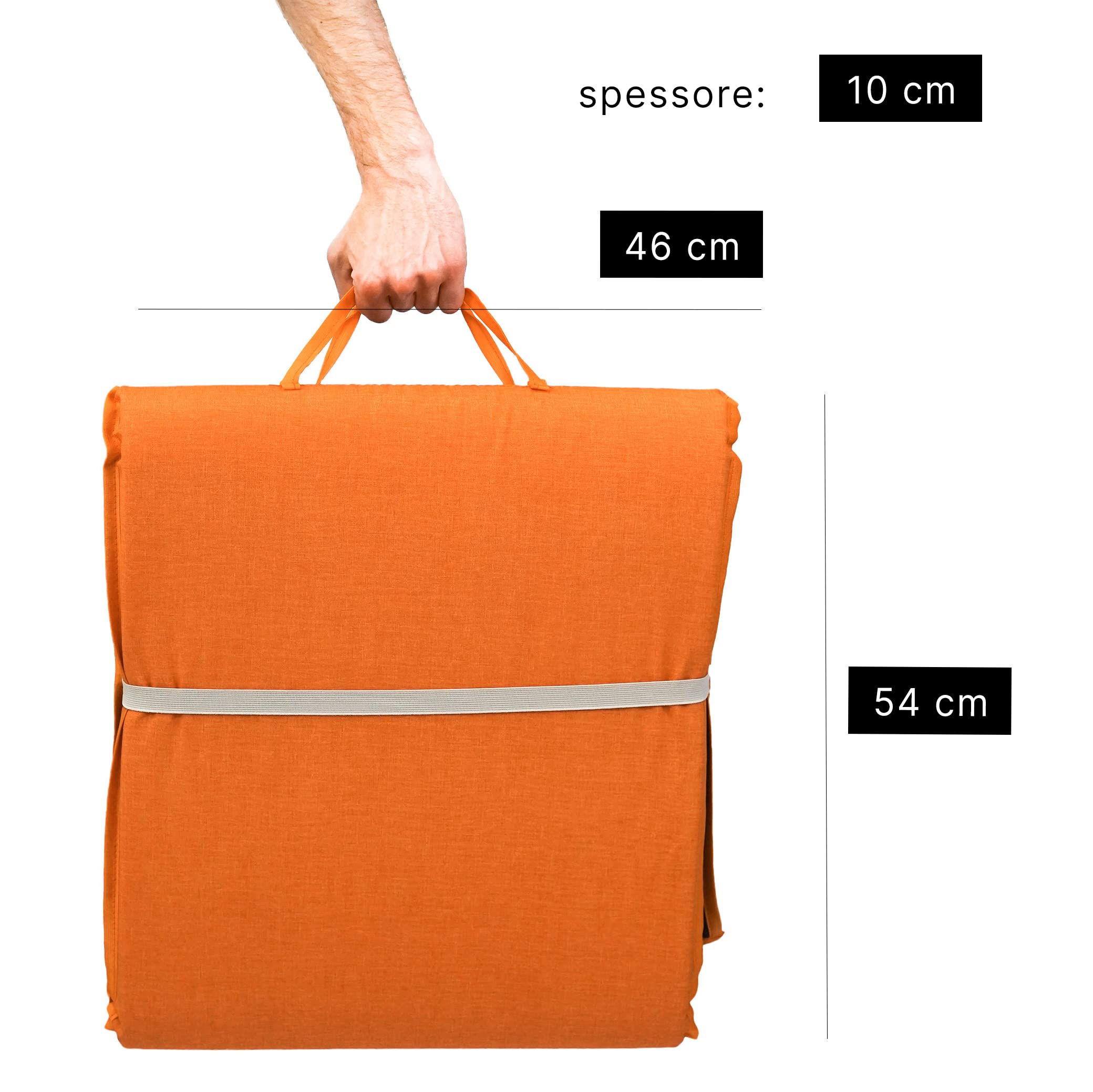 TECNOCUCI Materassino Prendisole Pieghevole - Facilmente Trasportabile - Diverse Colorazioni Disponibili