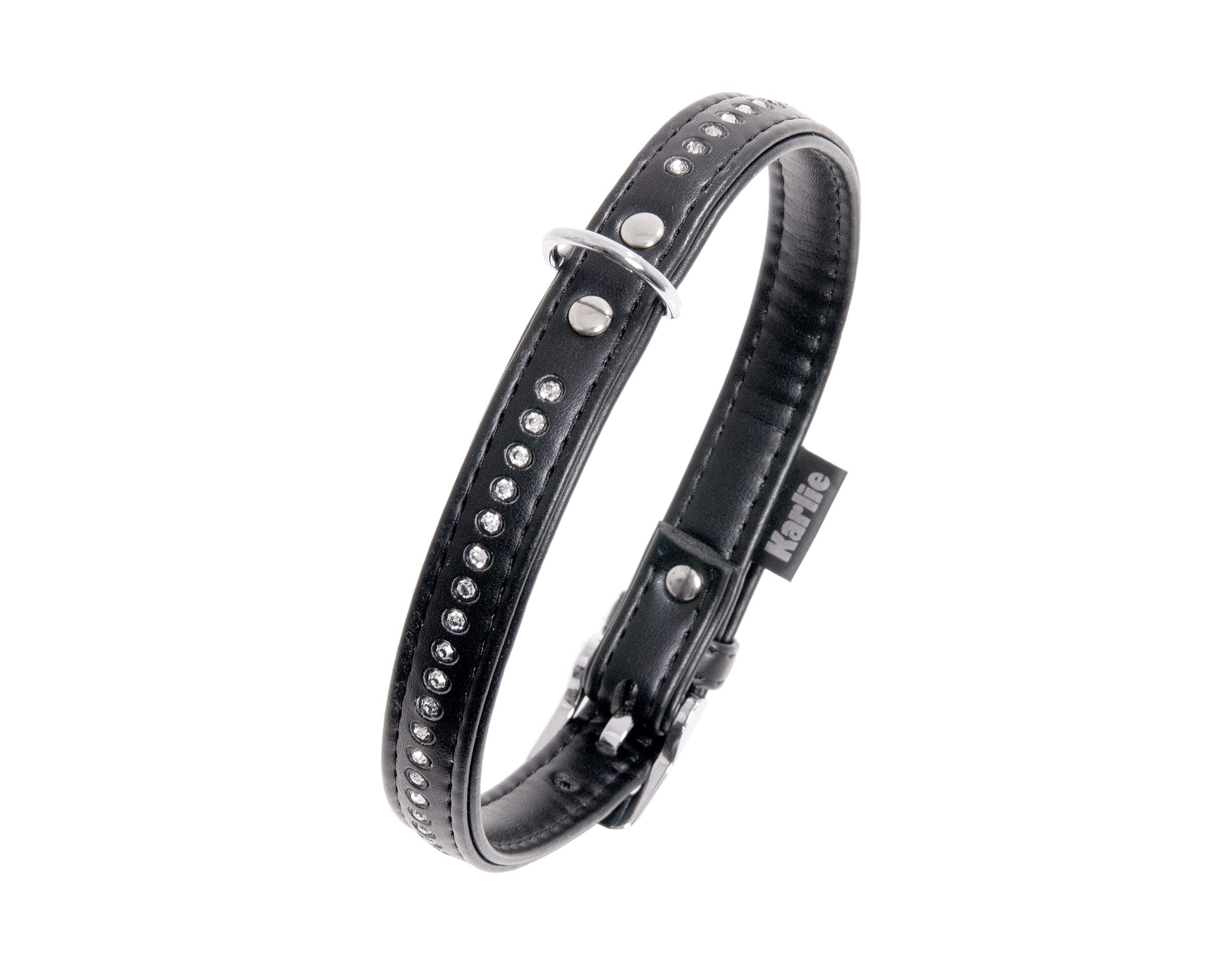 Flamingo ALP Monte Carlo Dog Collar 21 cm 11 mm Black