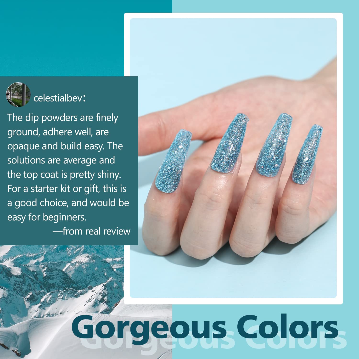 Amazon.com: AZUREBEAUTY Dip Powder Nail Kit Starter Winter Snowman  Collection, Snow White Blue 8 Colors Acrylic Dipping Powder System  Essential Kit for French Nail Manicure Nail Art Set Salon DIY Home Gift :