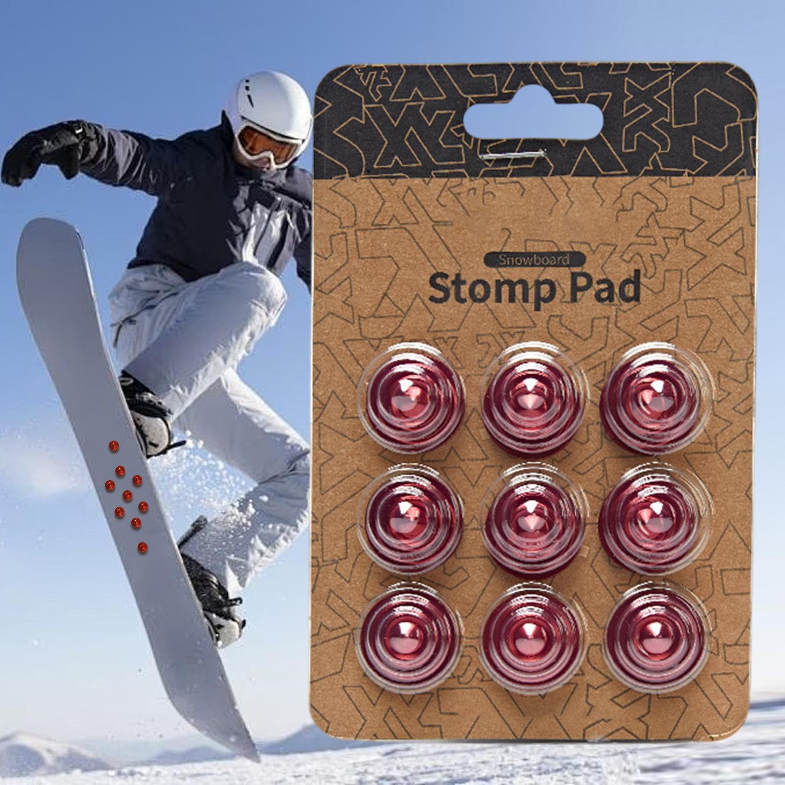 Tapis de traction pour planche à neige, antidérapant, en alliage de zinc, pour homme et femme, alpinisme en plein air