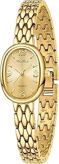 Sponsored Ad - Diaofendi Petite Vintage Oval Gold Women’s Watch, Waterproof Elegant Watch with Japanese Quartz Movement, A...