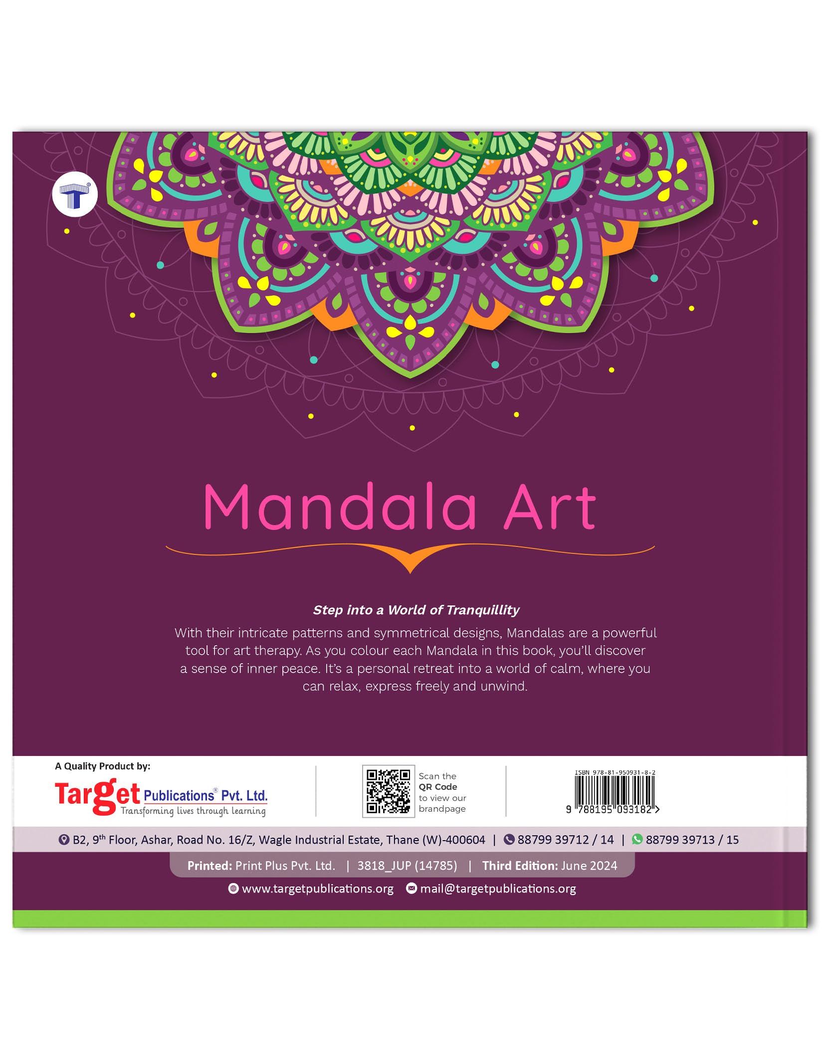 Mandala Colouring Book for Adults & Teens | Relieve Stress & Boost Creativity | 31 Bold & Easy Mandala Designs with DIY Activity Sheet | Coloring reference with QR code | Book 1