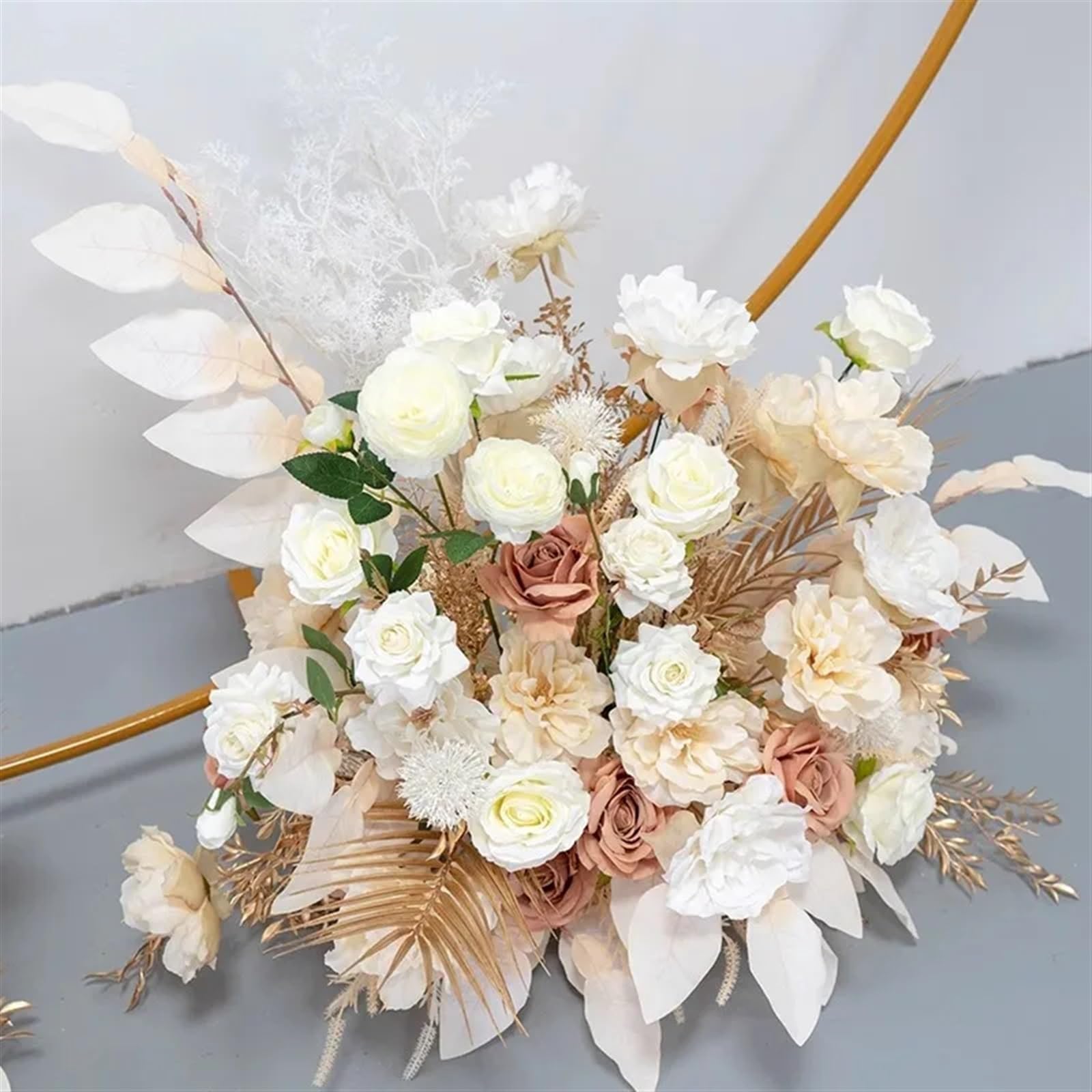 Kit Fiori Artificiali Per Arco Matrimonio Fiore di simulazione del fiore della decorazione cerimonia nuziale falso seta Arco(B)