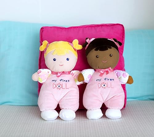 Miniatura 2 de Baby Starters Peluche Snuggle Buddy My First Baby Doll, Brunette Eva, tez más oscura, 10 pulgadas