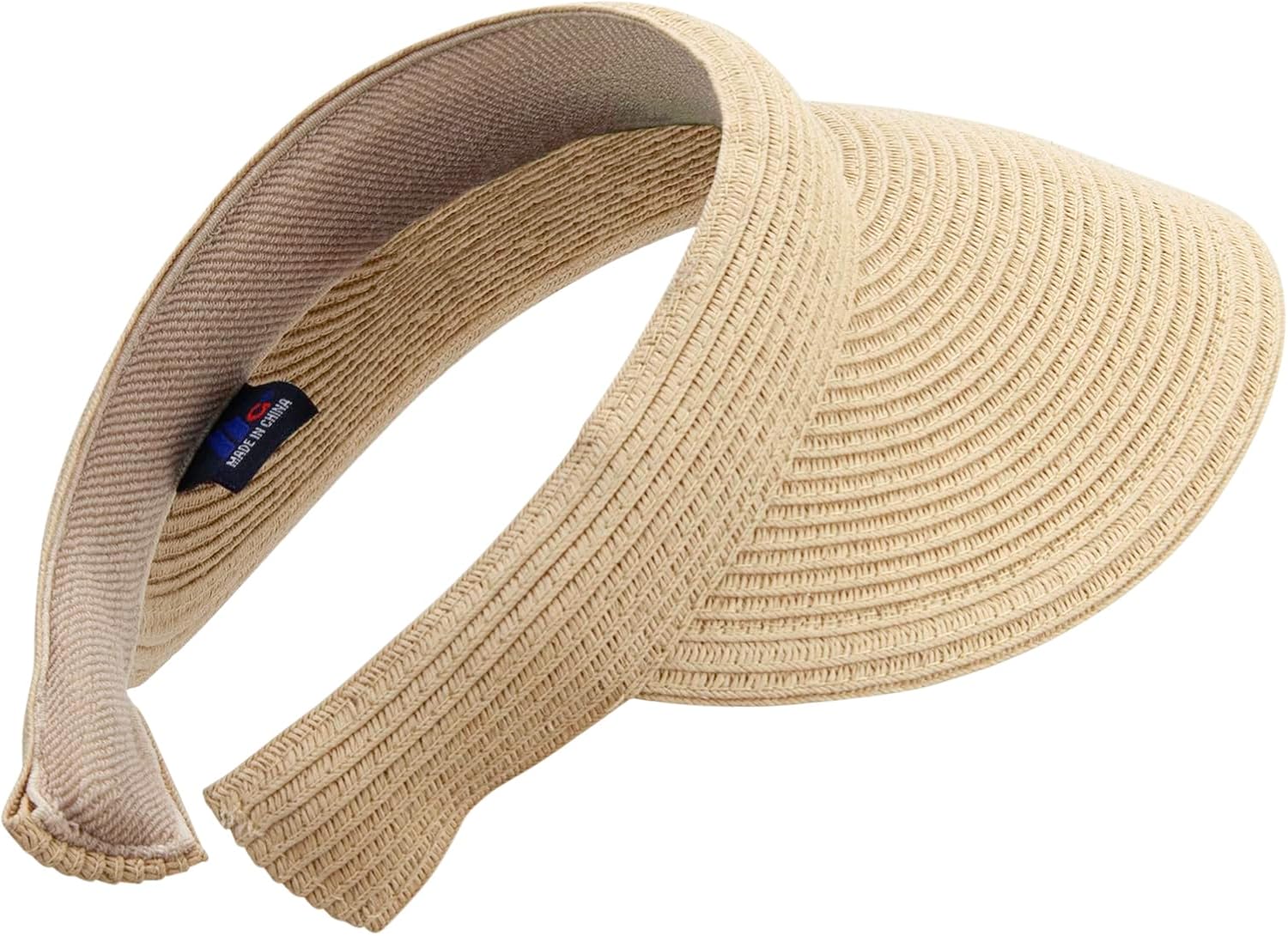 Womens Clip On Toyo Braid Visor