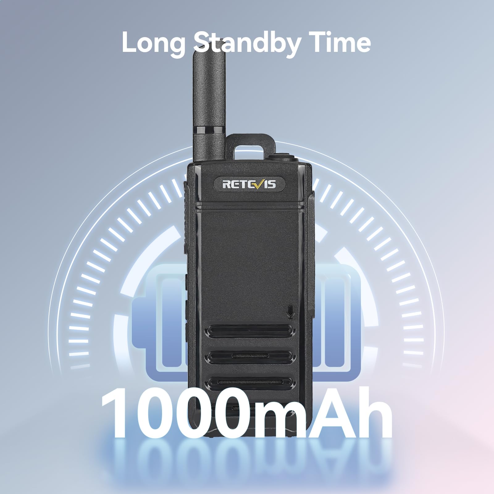 Retevis RB639 Talkie Walkie, PMR446 Talkie-Walkie Portable avec Casque, 1000mAh, USB-C, sans Fil, Silencieux, Talkie Fin et léger VOX Professionnels pour Restaurant, Vente au Détail (Lot de 4, Noir)