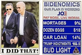 EL10-003 Hunter Biden Joe Biden Bidenomics Challenge Coin MAGA Trump 2024 Gift