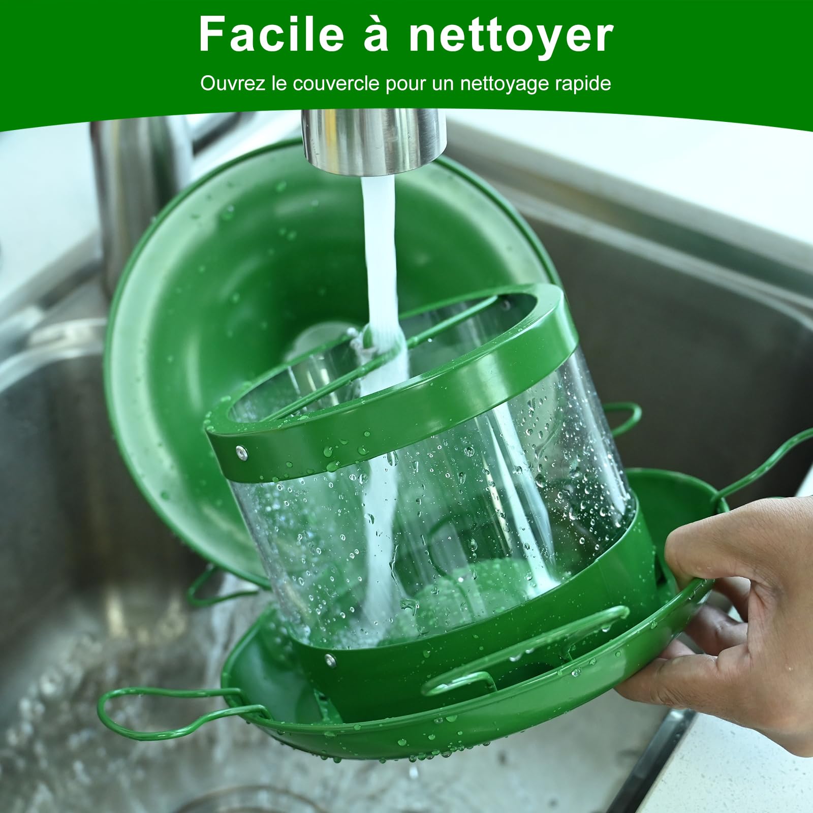 Mangiatoia per uccelli 1.8L da esterno Hanging Wild Bird Feeder per uccelli selvatici