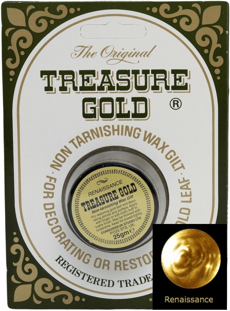 Treasure Gold Metallic Gilding Wax 1oz - Renaissance Gold