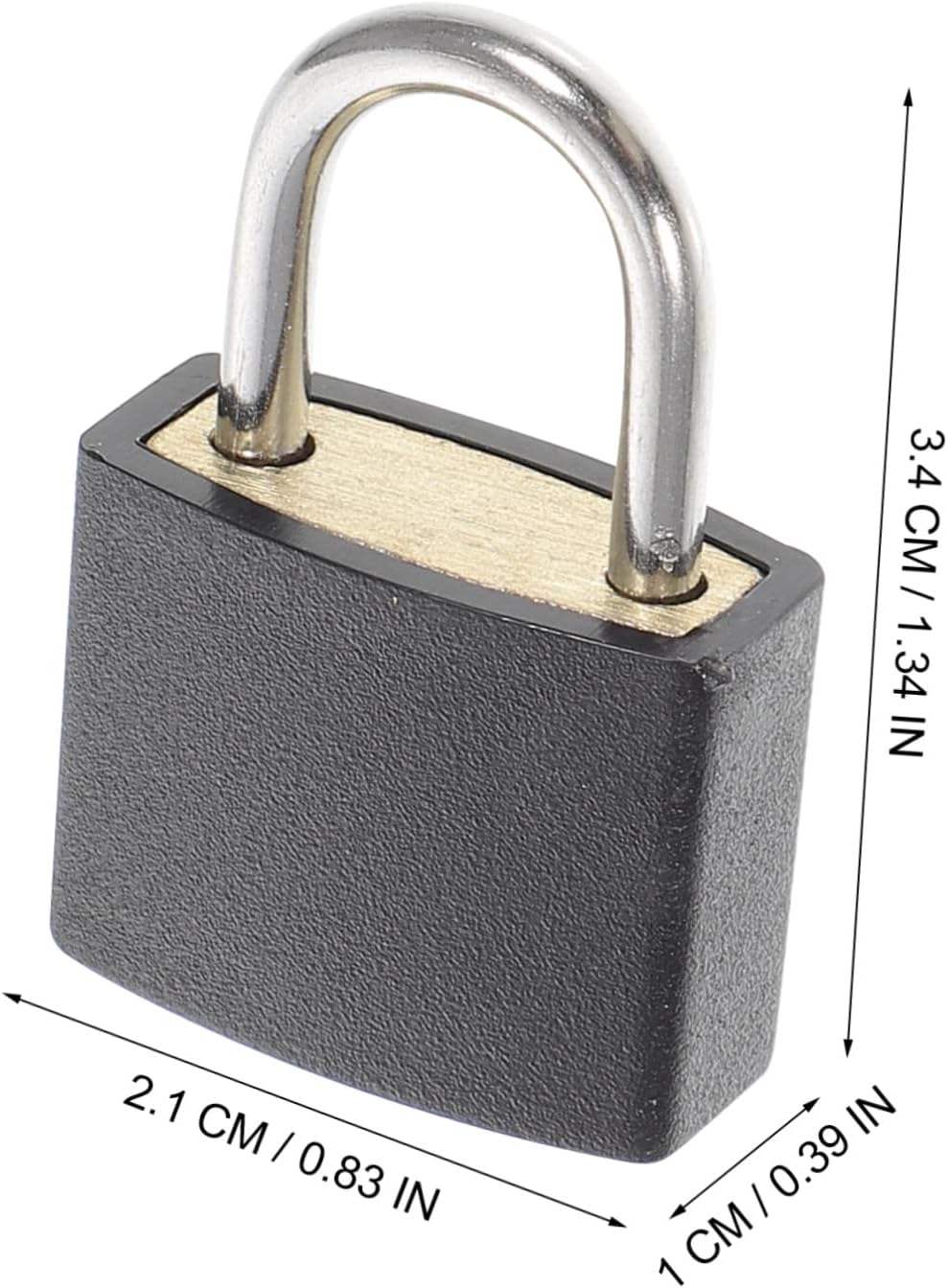 7pcs Small Luggage Padlocks with Keys, Gym Locker and Suitcase Locks Set, Black Portable Travel Locks and Travel Bags