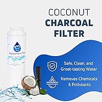 Vista 4 de KitchenAid KFCS22EVMS2 - Paquete de 3 filtros de agua de repuesto para refrigerador, compatible con el cartucho de filtro de agua KitchenAid 4396395