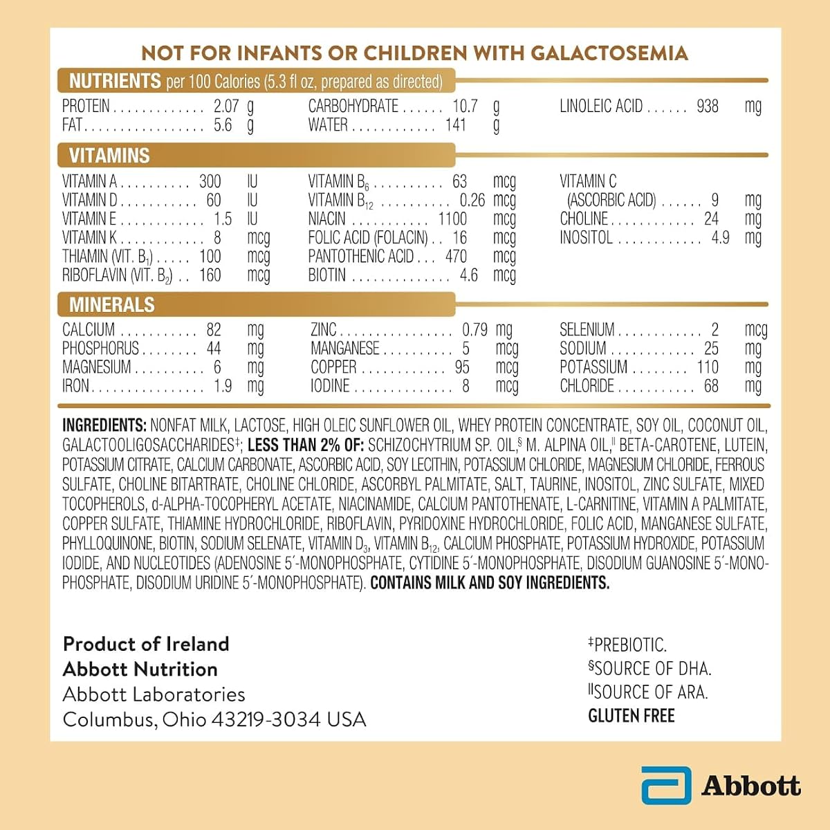 Pure Bliss Irish Farms, Easy-to-Digest Baby Formula, Infant Formula, 0-12 Months, 24.7-oz Can 24.7 Count (Pack of 1) 24.7 image 1