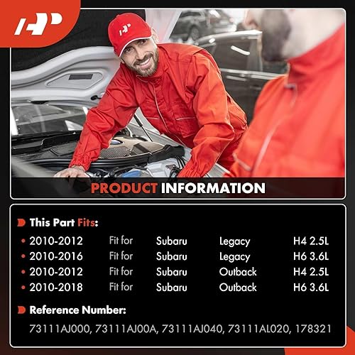 Miniatura 2 de A-Premium Compresor de aire acondicionado de CA compatible con Subaru Legacy Outback 2.5L, 3.6L 2010-2019