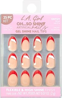 L.A. Girl Oh So Shiny Nail Tips, Dear Santa GNT671G