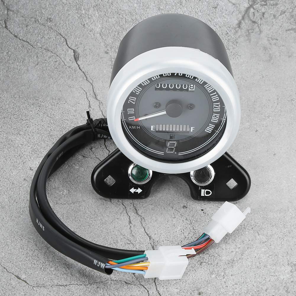 Retro LED Velocímetro de Motocicleta - Grupo de Instrumentos de Motocicleta Compatible con CG125, GN125,