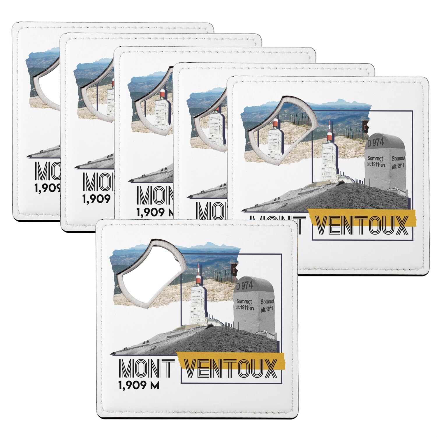 Sous verre décapsuleur Mont Ventoux pour apéro vélo et cyclisme passion