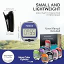 PINGKO Outdoor Multi-function Portable Sport Pedometer Step/distance/calories/ Counter - Blue gallery image