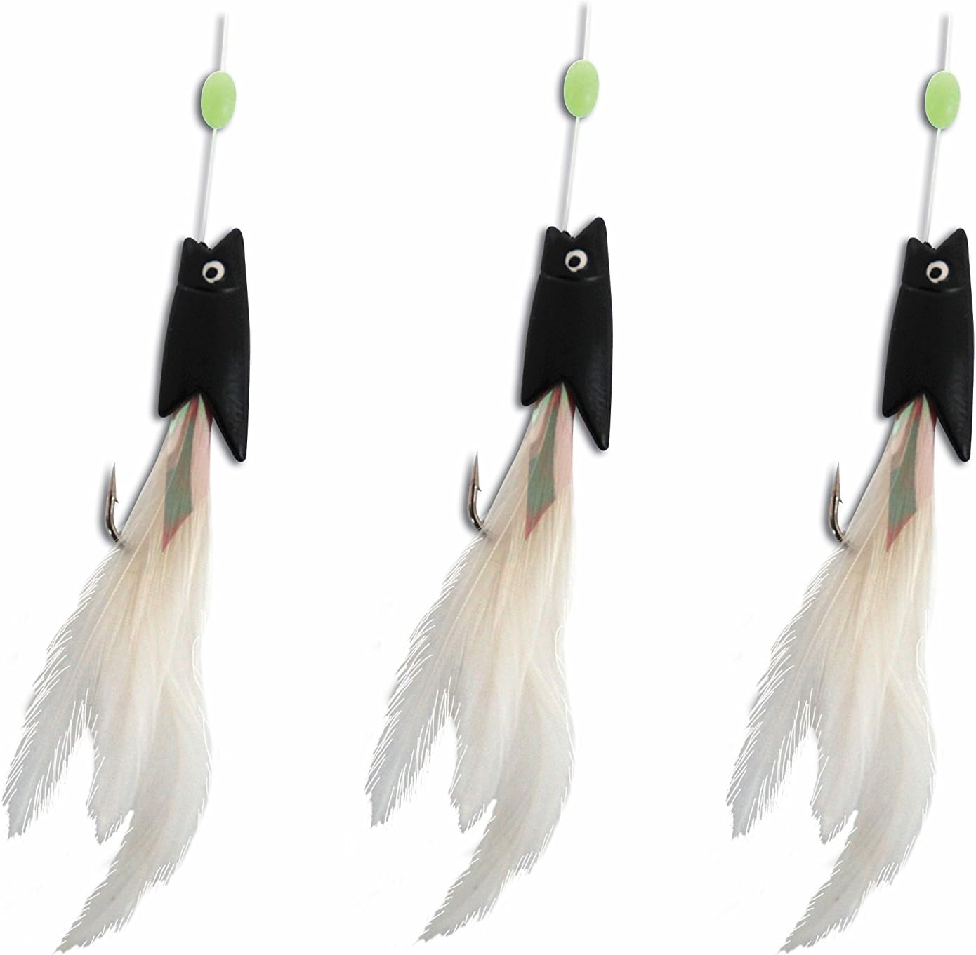 Bulk Purchase 10 x Mackerel Black Hokkai Fishing Feathers