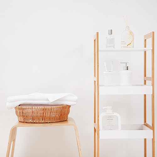 Miniatura 6 de Cesta de almacenamiento hecha a mano, cuenco redondo de mimbre, cesta tejida a mano, sauce natural, 1 paquete, tamaño grande