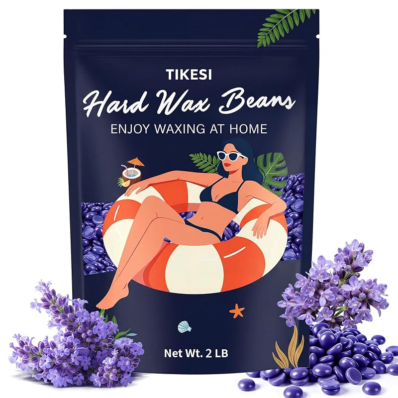 Cera depilatória em pérolas TIKESI, fragrância de lavanda, 900 g