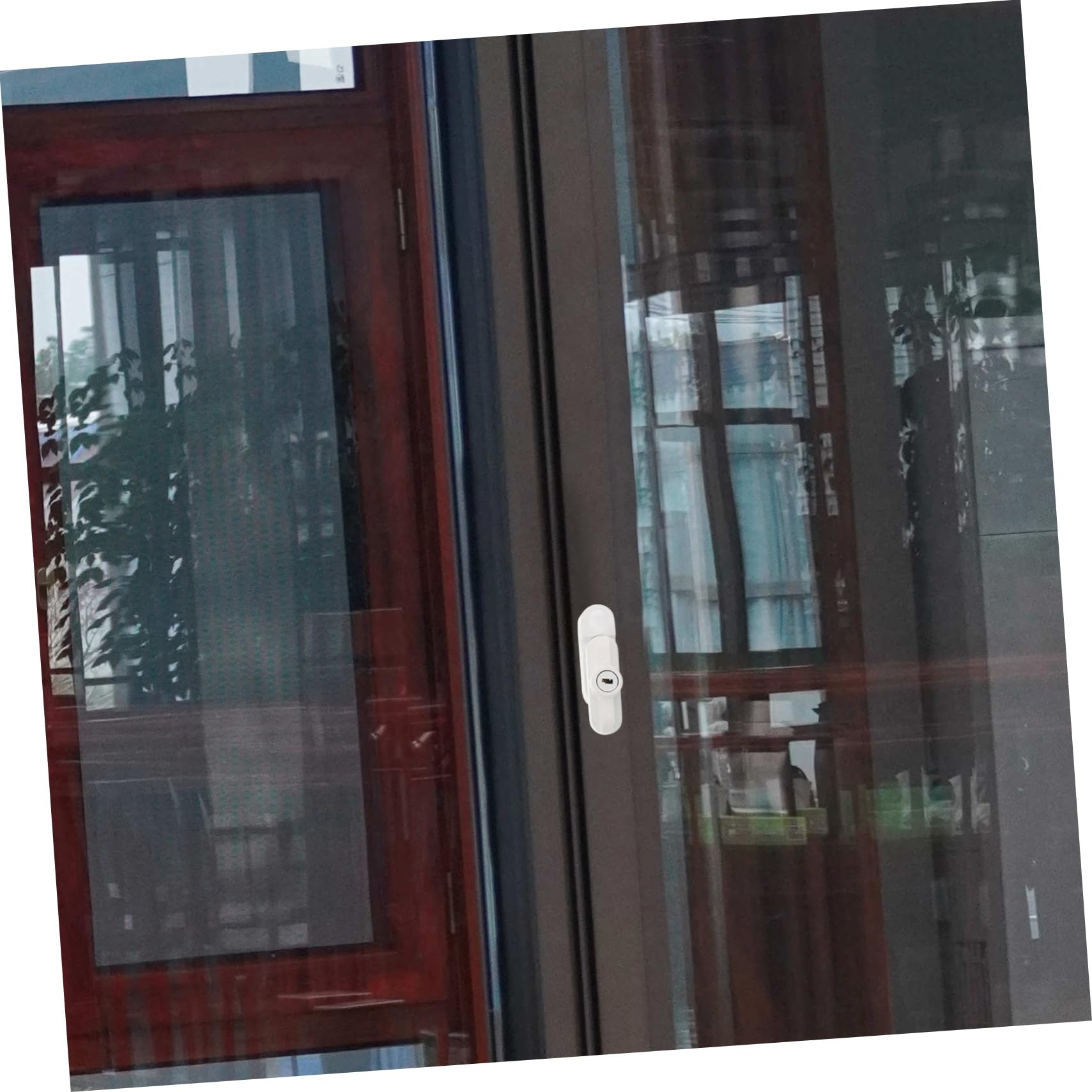 5 Ensembles serrures de châssis de fenêtre pour enfant loquet serrures de fenêtre en métal serrures de fenêtre de remplacement alliage d'aluminium blanche