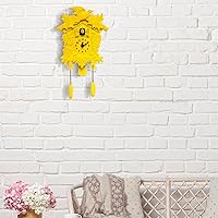 Vista 2 de WALPLUS Reloj de Cuco Sonoro con Pájaro Aleteando, Relojes de Cuco con Volumen Ajustable, Relojes Coo Coo para Decoración de Pared, Funciona