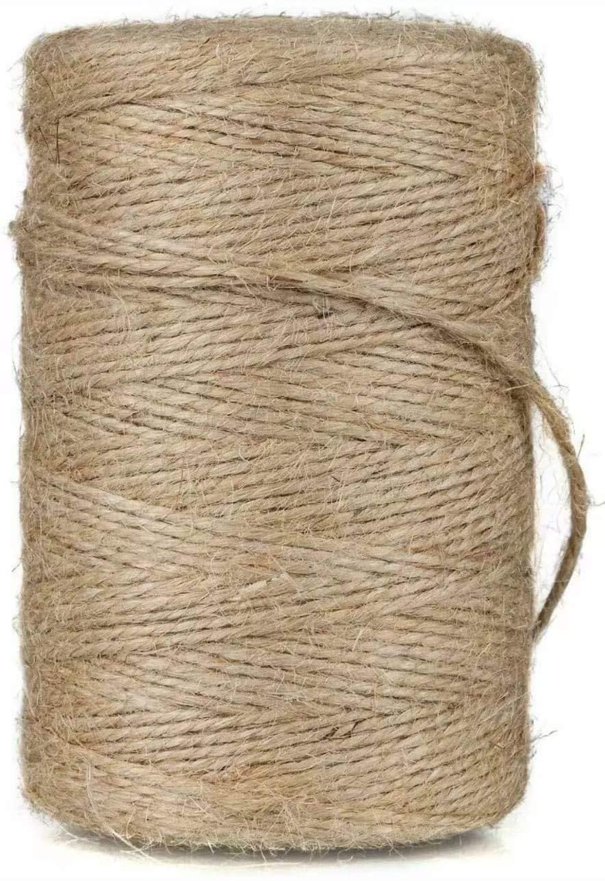 HUNNY- BUNCH® Natural 2-Ply Jute Rope (50 Meters, 2mm) Linen Twine Rustic String Rope - DIY Burlap String Rope - Party Wedding Gift Wrapping Thread and Other Projects — Amazon image 2