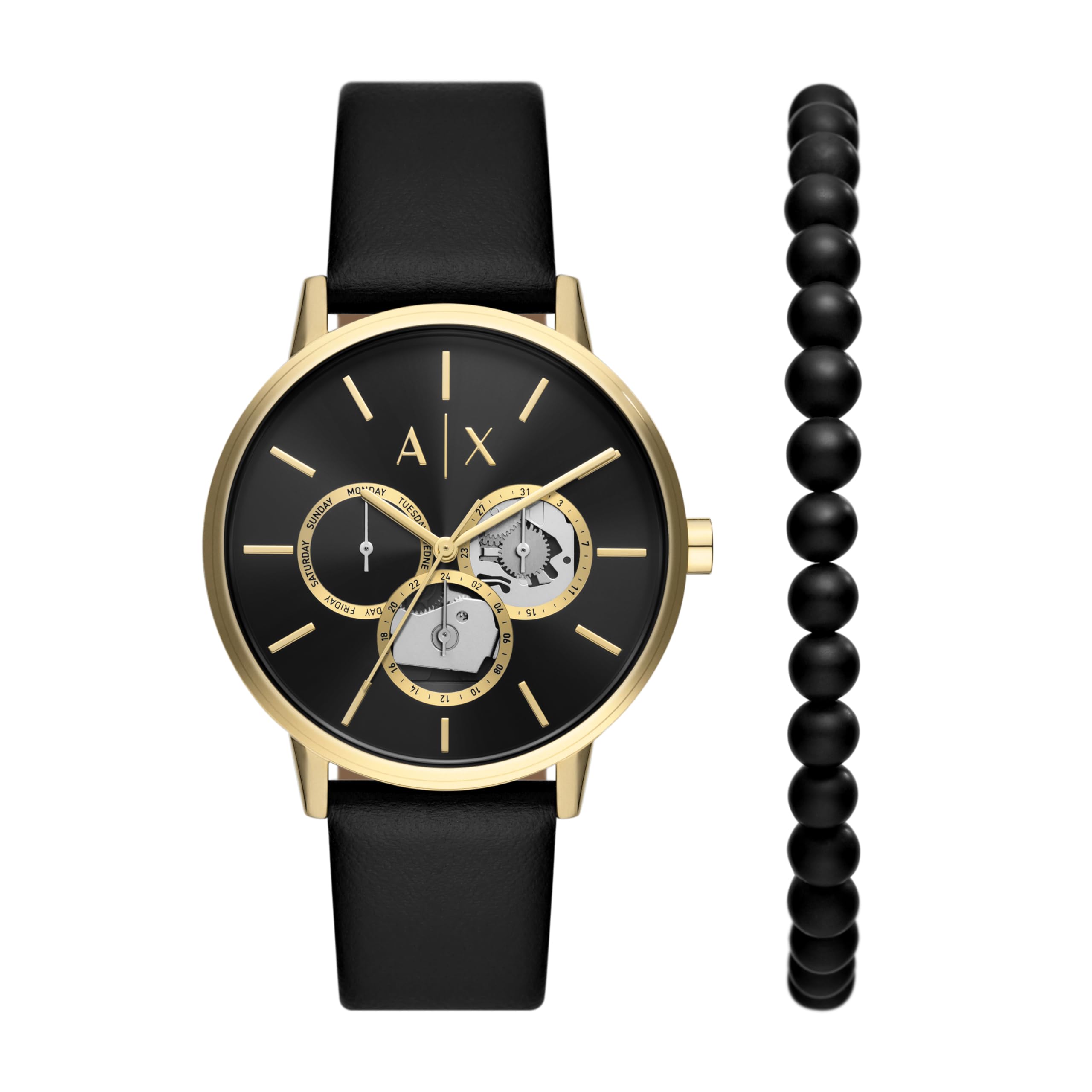 Armani Exchange Analog Black Dial Mens Watch-AX7146SET (B0BQZGST57) Amazon Price History, Amazon Price Tracker