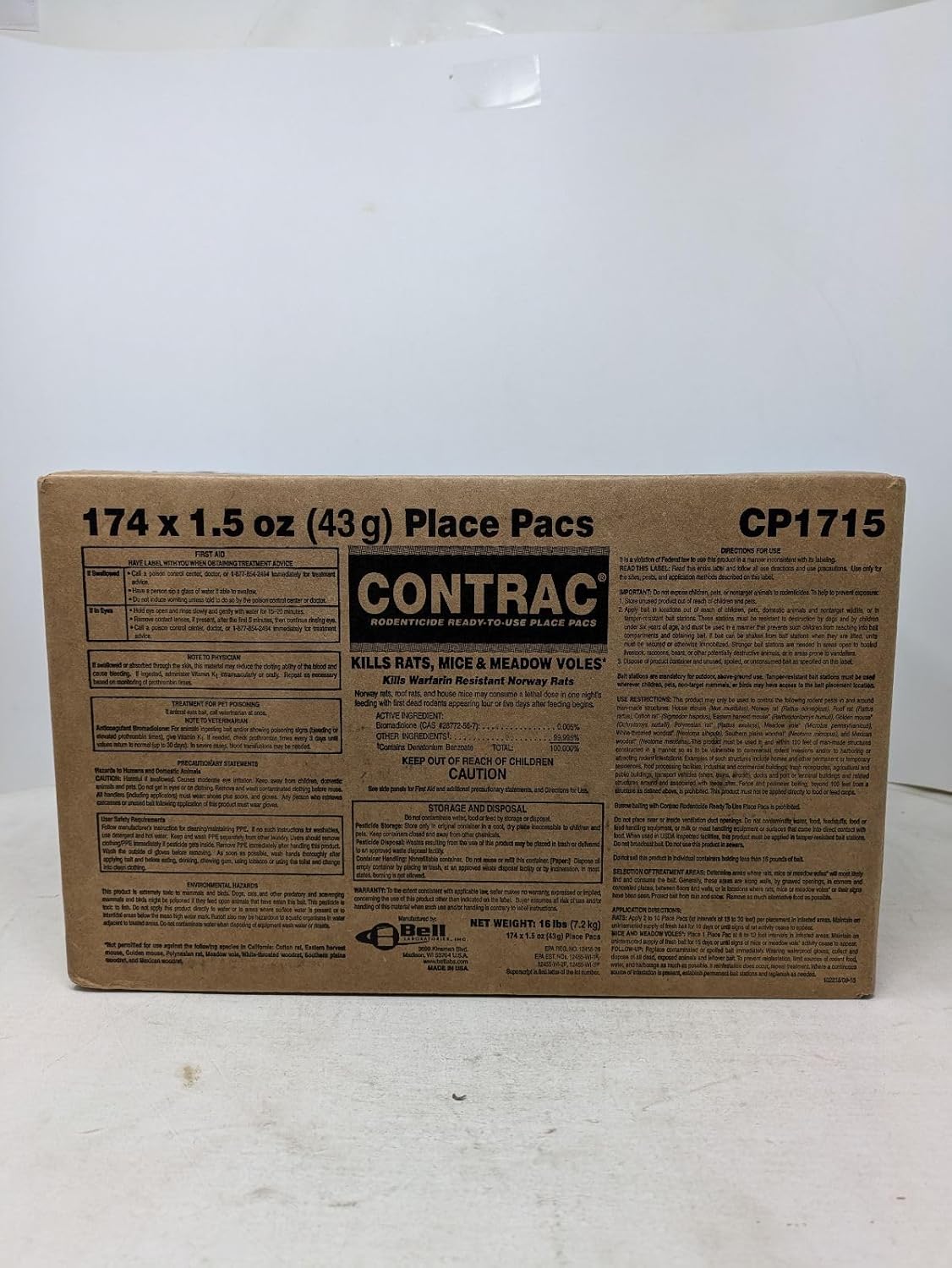 CP1715 CONTRAC Rodenticide, Blue