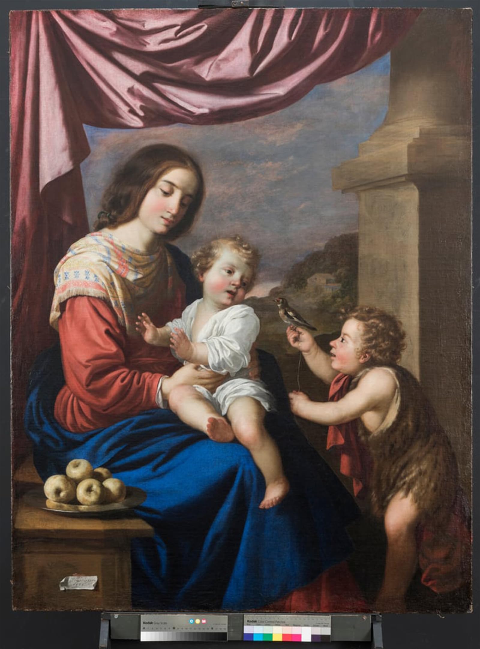 POSTERIIk Vintage Art Print Images Pictures Print Virgin and Child with Saint John by Francisco De Zurbaran Modern Colour Posters for Office Home Decor 60x90cm